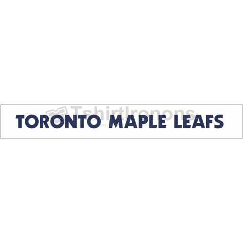 Toronto Maple Leafs T-shirts Iron On Transfers N345 - Click Image to Close